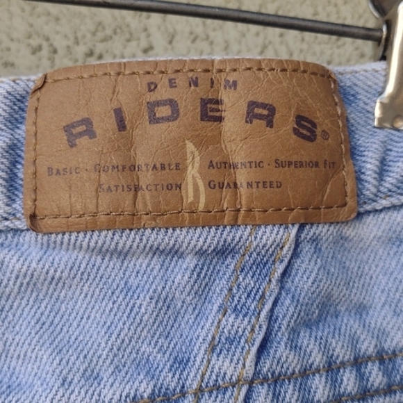 90s Riders High-waist Tapered Mom Jeans 30x34 12 Long - Picture 6 of 9